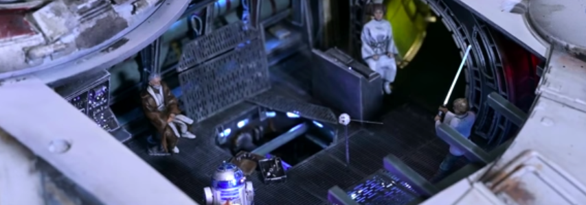 Absurdly Detailed Star Wars Millennium Falcon with Automated Sequences #SciFiSunday