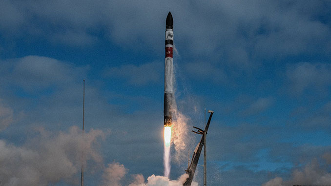 Electron rocket uses previously-flown engine for launch radar-imaging satellite